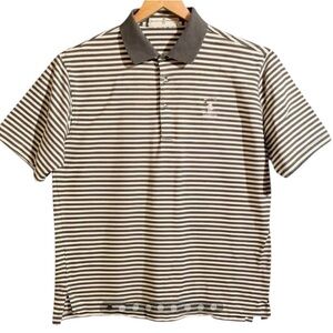 Fairway & Greene Cog Hill Dubsdread Striped Golf Polo Shirt M